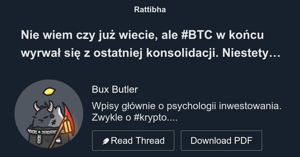 Nie Wiem Czy Ju Wiecie Ale Btc W Ko Cu Wyrwa Si Z Ostatniej