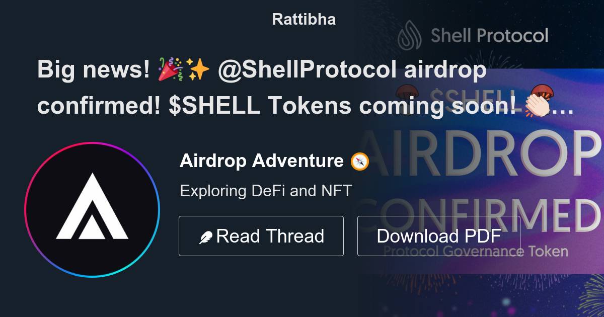 Big News ShellProtocol Airdrop Confirmed SHELL Tokens Coming Soon