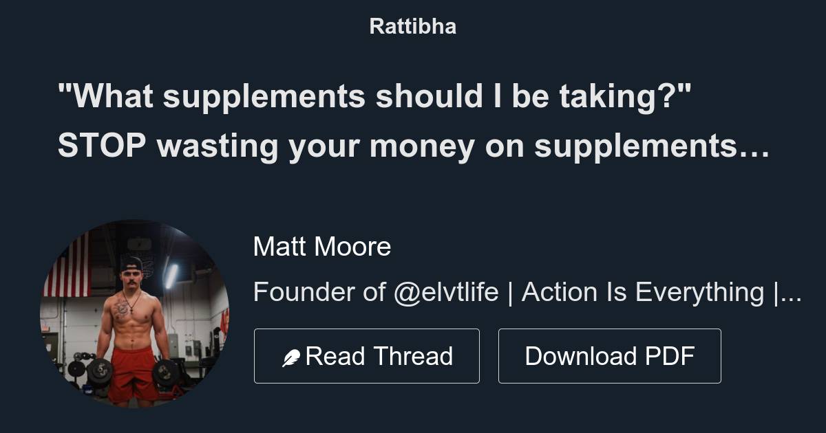 What Supplements Should I Be Taking STOP Wasting Your Money On