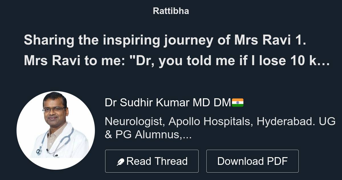 Sharing The Inspiring Journey Of Mrs Ravi 1 Mrs Ravi To Me Dr You