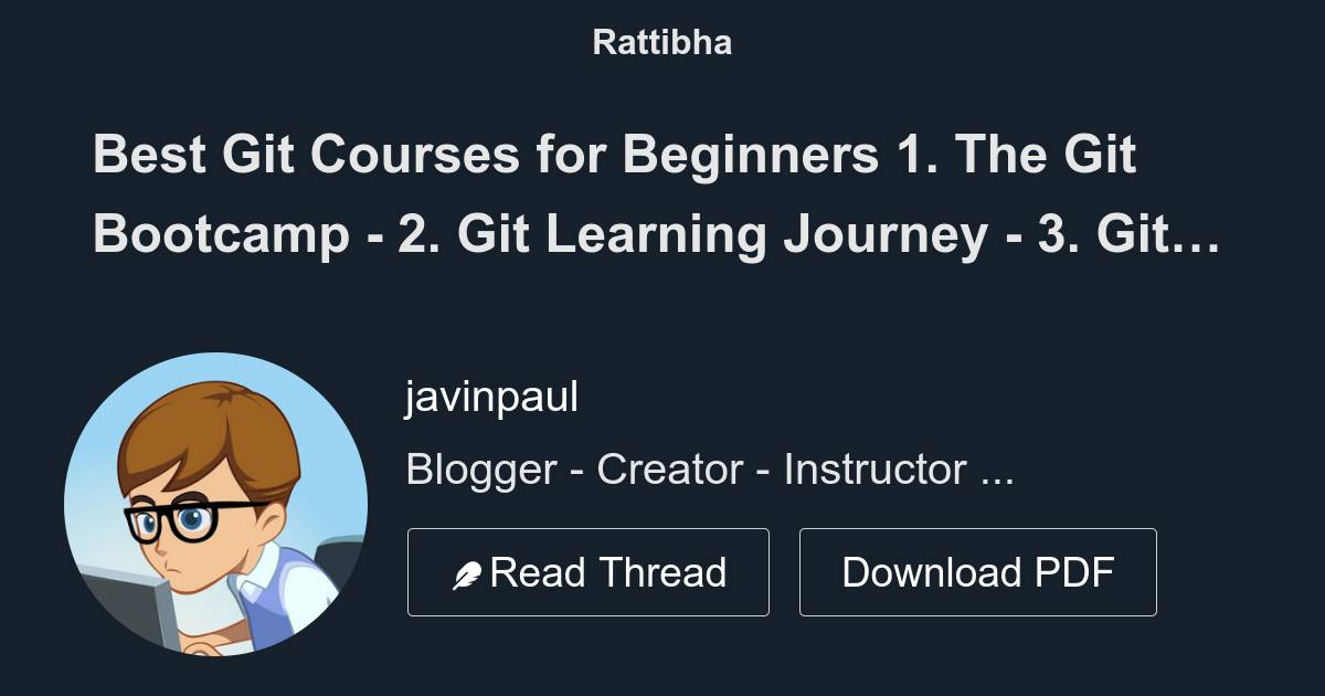 Best Git Courses For Beginners The Git Bootcamp Https T Co