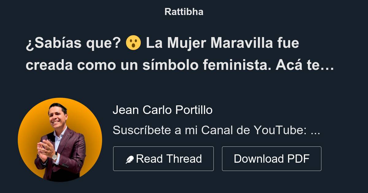 Sabías que La Mujer Maravilla fue creada como un símbolo feminista