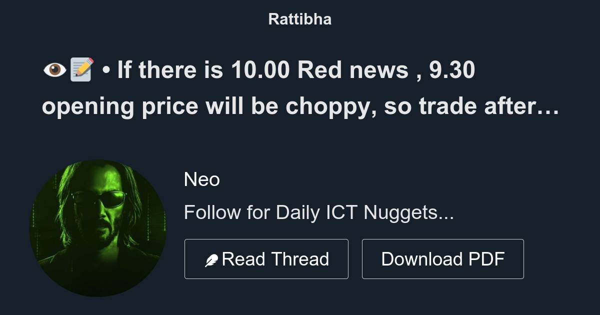 If There Is Red News Opening Price Will Be Choppy