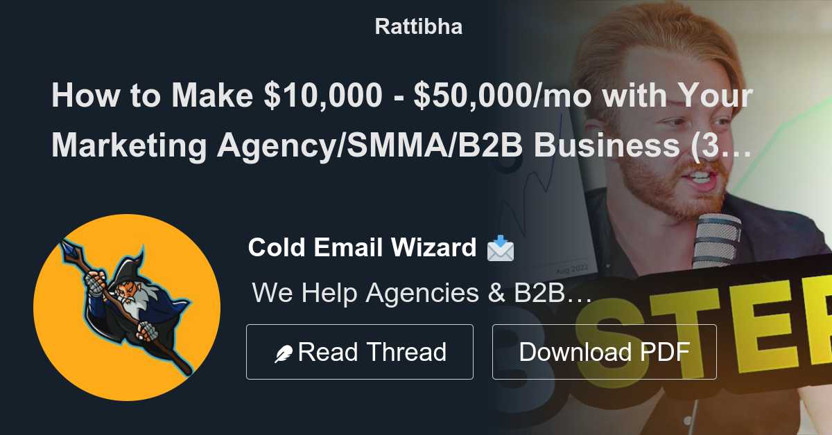 How To Make 10 000 50 000 Mo With Your Marketing Agency SMMA B2B