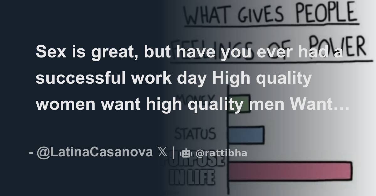 Sex Is Great But Have You Ever Had A Successful Work Day