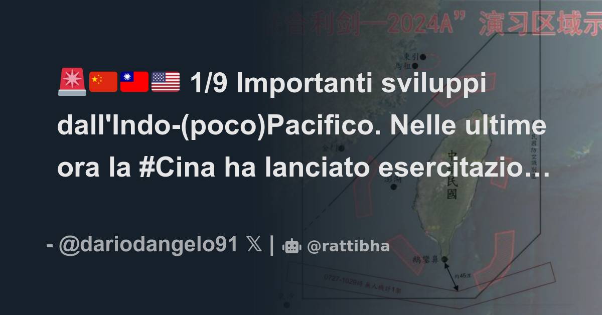 Importanti Sviluppi Dall Indo Poco Pacifico Nelle Ultime