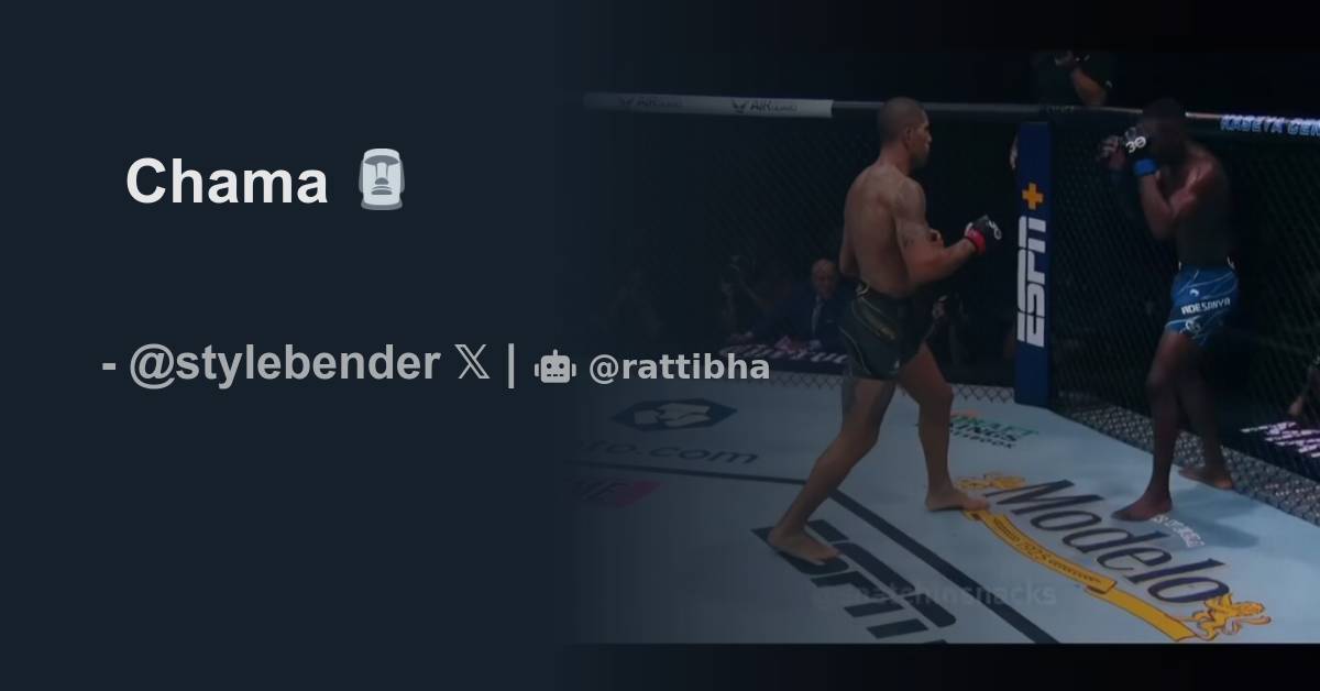 Chama Thread From Israel Adesanya Stylebender Rattibha