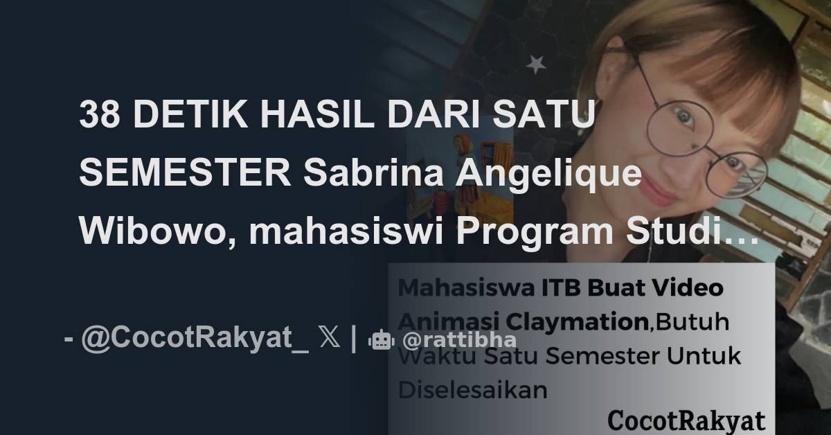 Detik Hasil Dari Satu Semester Sabrina Angelique Wibowo Mahasiswi