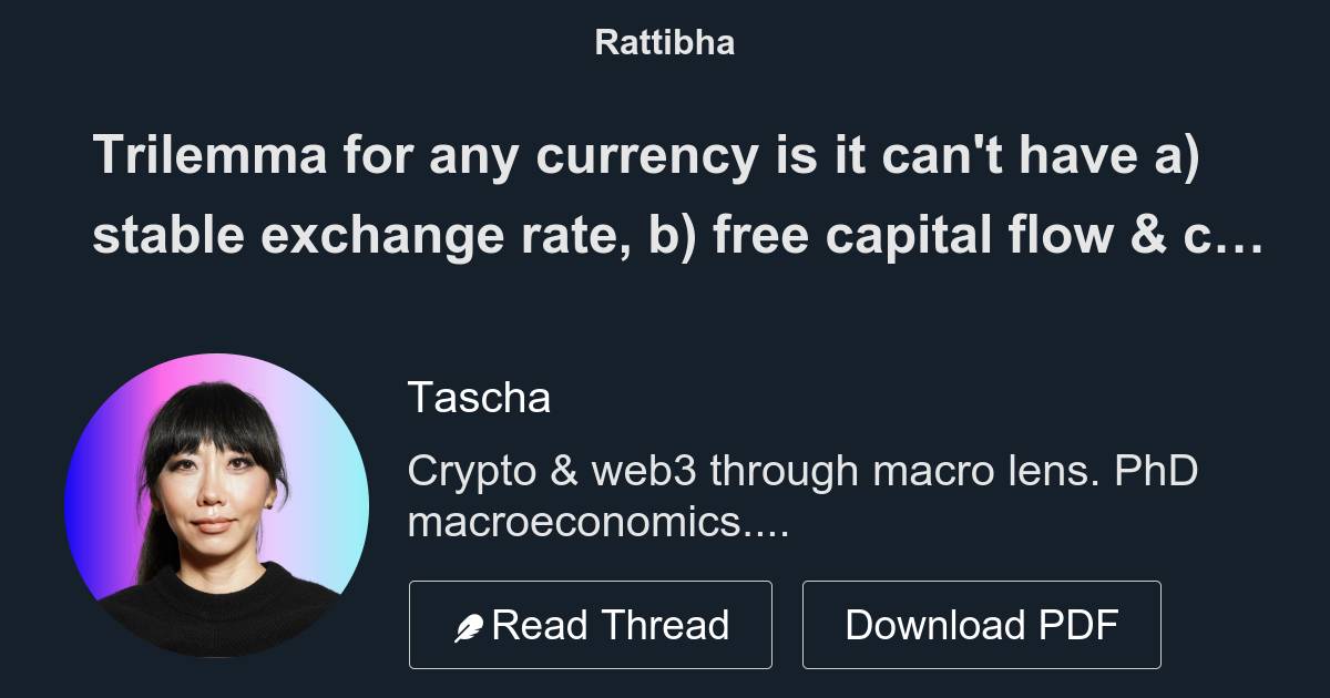 Trilemma for any currency is it can t have a stable exchange rate b