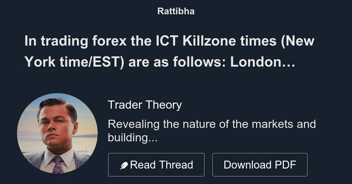 ICT Kill Zones Time Asia London New York - Inner Circle Trading