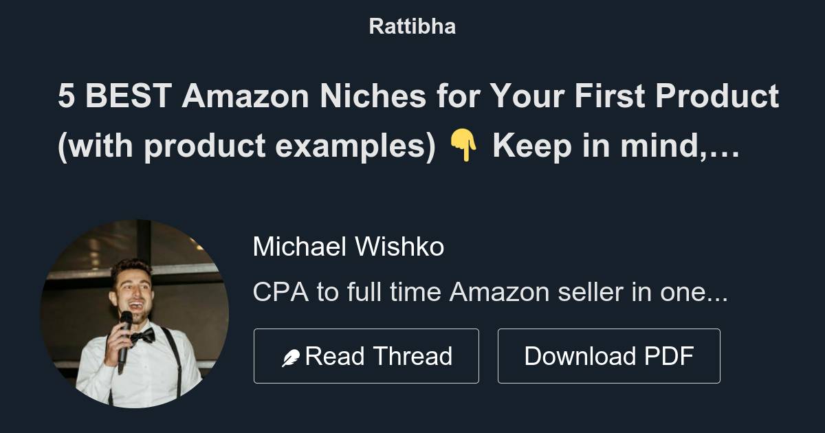 5 BEST Amazon Niches for Your First Product (with product examples) 👇