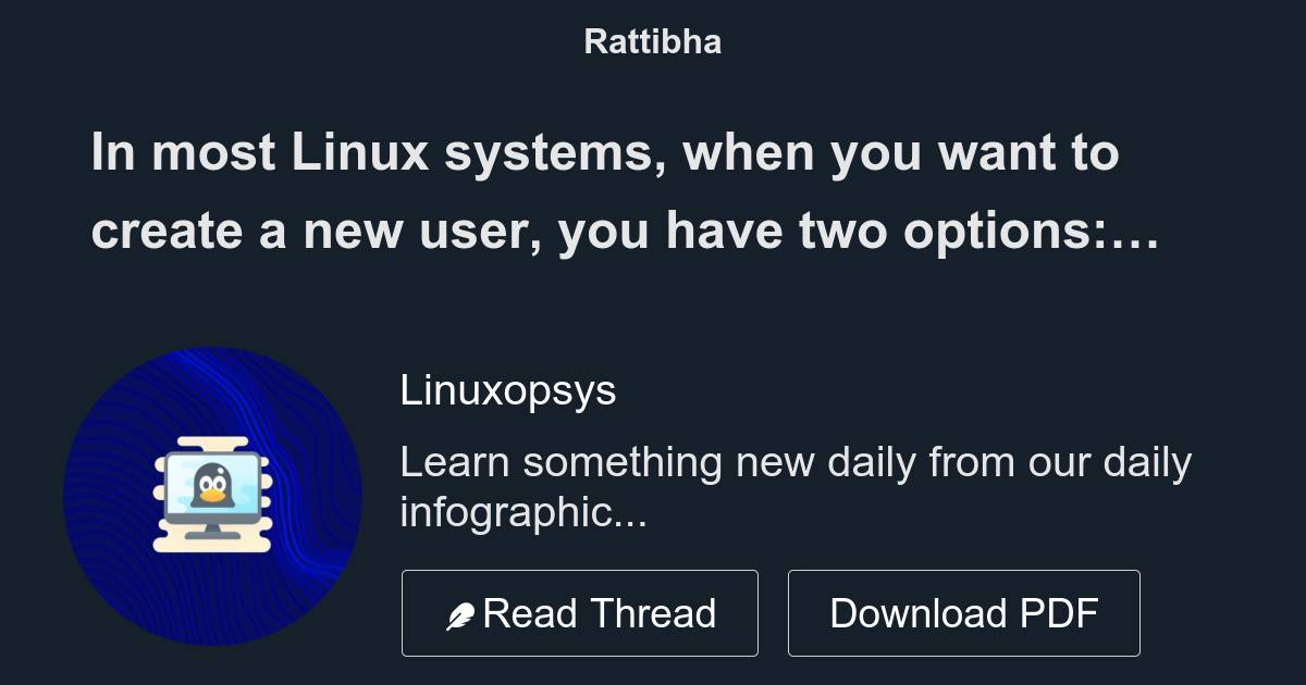 In most linux systems when you want to create a new user you have two