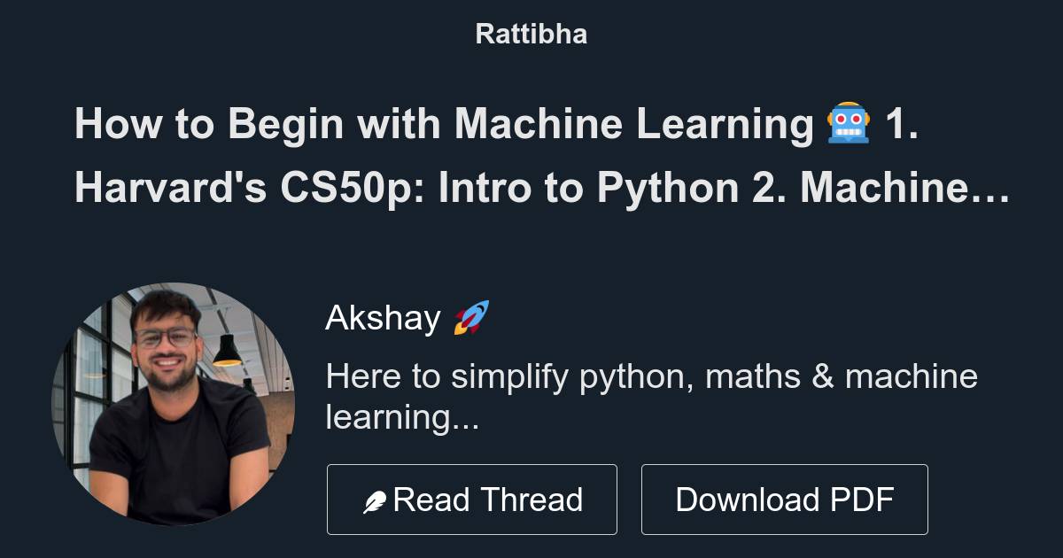 How to begin with machine learning 1 harvard s cs50p intro to