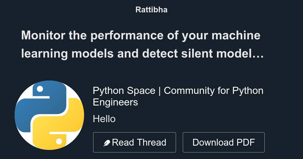 Monitor the performance of your machine learning models and detect ...