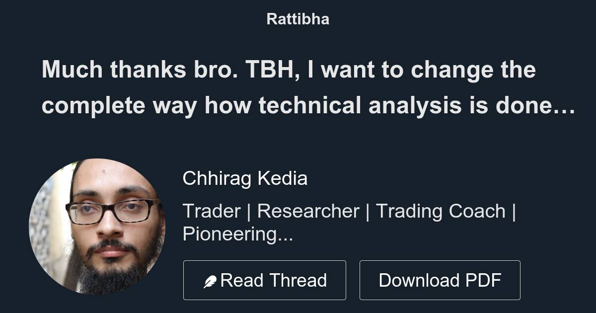 Much thanks bro. TBH, I want to change the complete way how technical