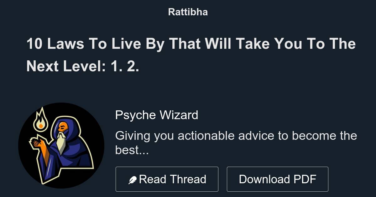 10-laws-to-live-by-for-a-fulfilling-life-1-thread-from-self-care