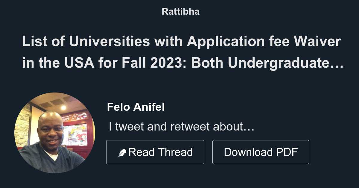 list-of-universities-with-application-fee-waiver-in-the-usa-for-fall