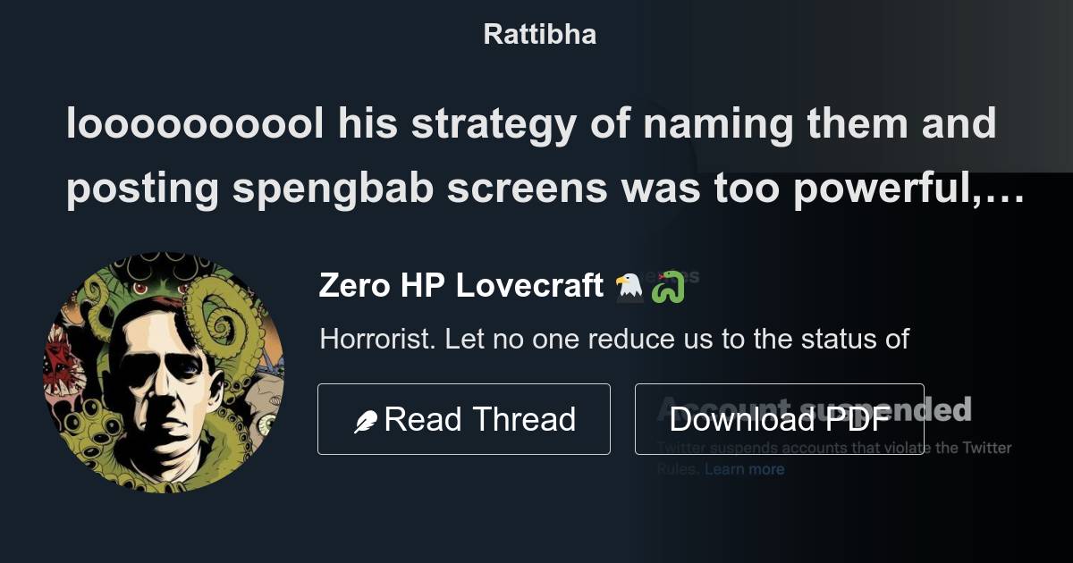 Don't Make Me Think - Zero HP Lovecraft