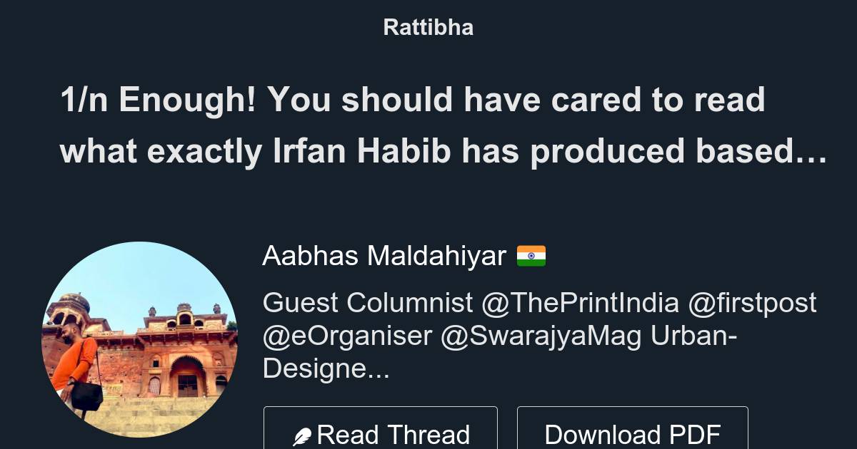 1 n Enough You Should Have Cared To Read What Exactly Irfan Habib Has 1-n-enough-you-should-have-cared-to-read-what-exactly-irfan-habib-has