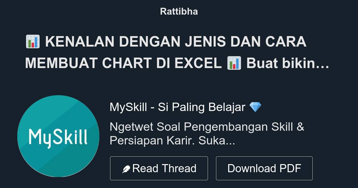 📊 Kenalan Dengan Jenis Dan Cara Membuat Chart Di Excel 📊 Buat Bikin