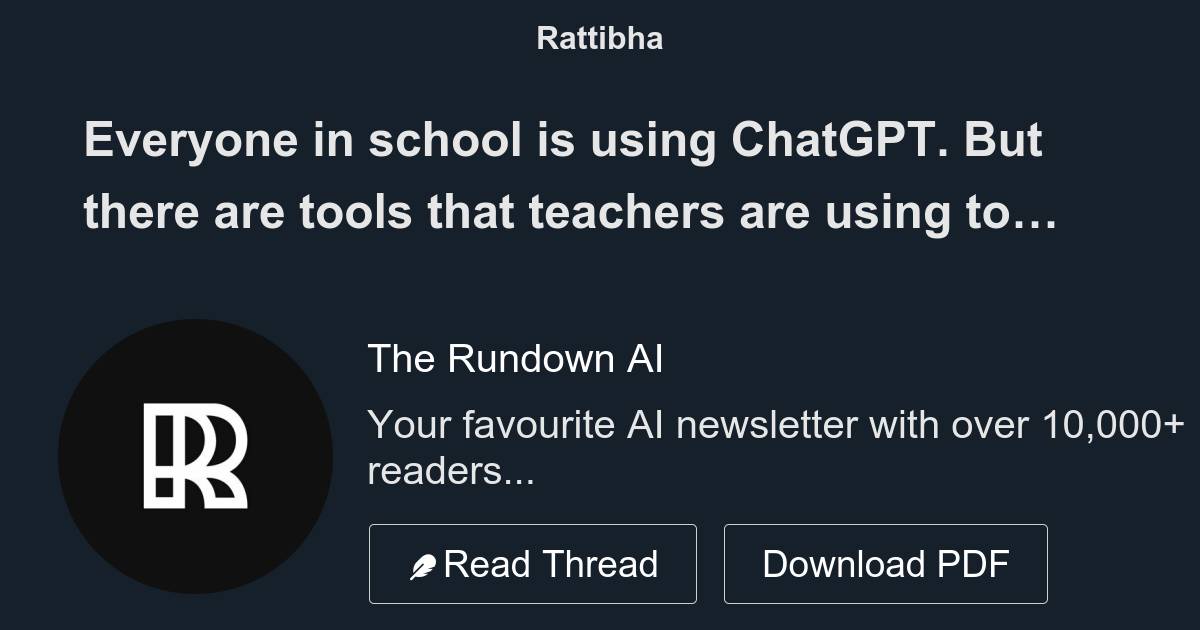 Everyone in school is using chatgpt but there are tools that teachers