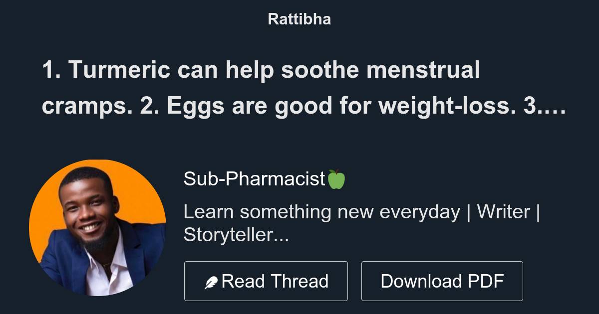 1. Turmeric can help soothe menstrual cramps. 2. Eggs are good for