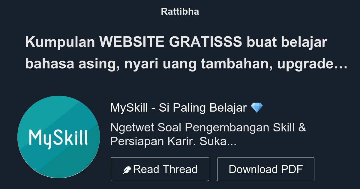 Kumpulan WEBSITE GRATISSS Buat Belajar Bahasa Asing, Nyari Uang ...