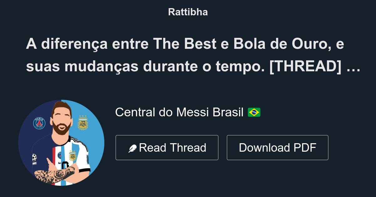 Qual a diferença entre os prêmios Bola de Ouro e Fifa The Best