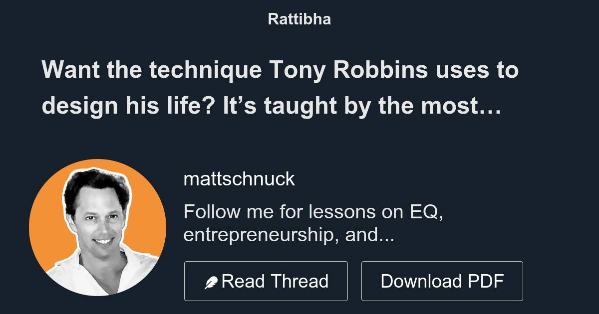 The Most Important Lesson Tony Robbins Taught Me