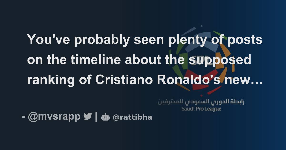 MessivsRonaldo.app on X: In Asia's coefficient system, the Saudi