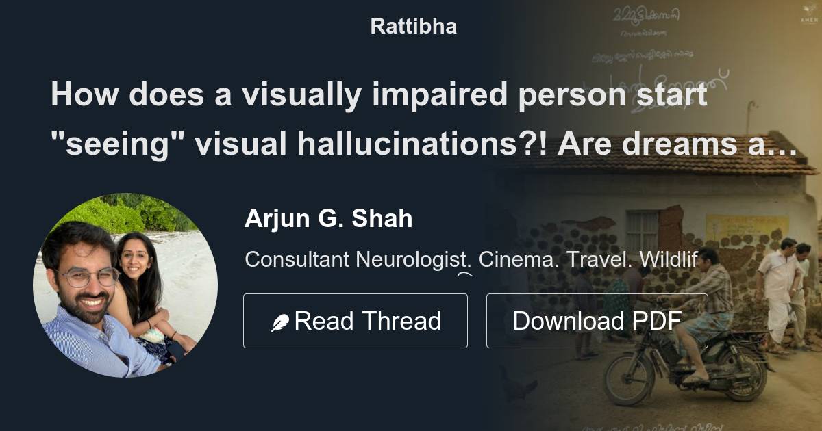 How does a visually impaired person start seeing visual