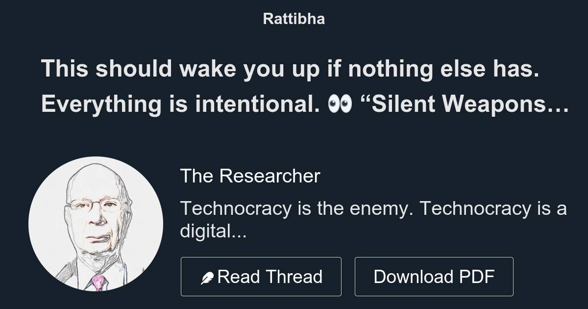 This should wake you up if nothing else has. Everything is intentional ...