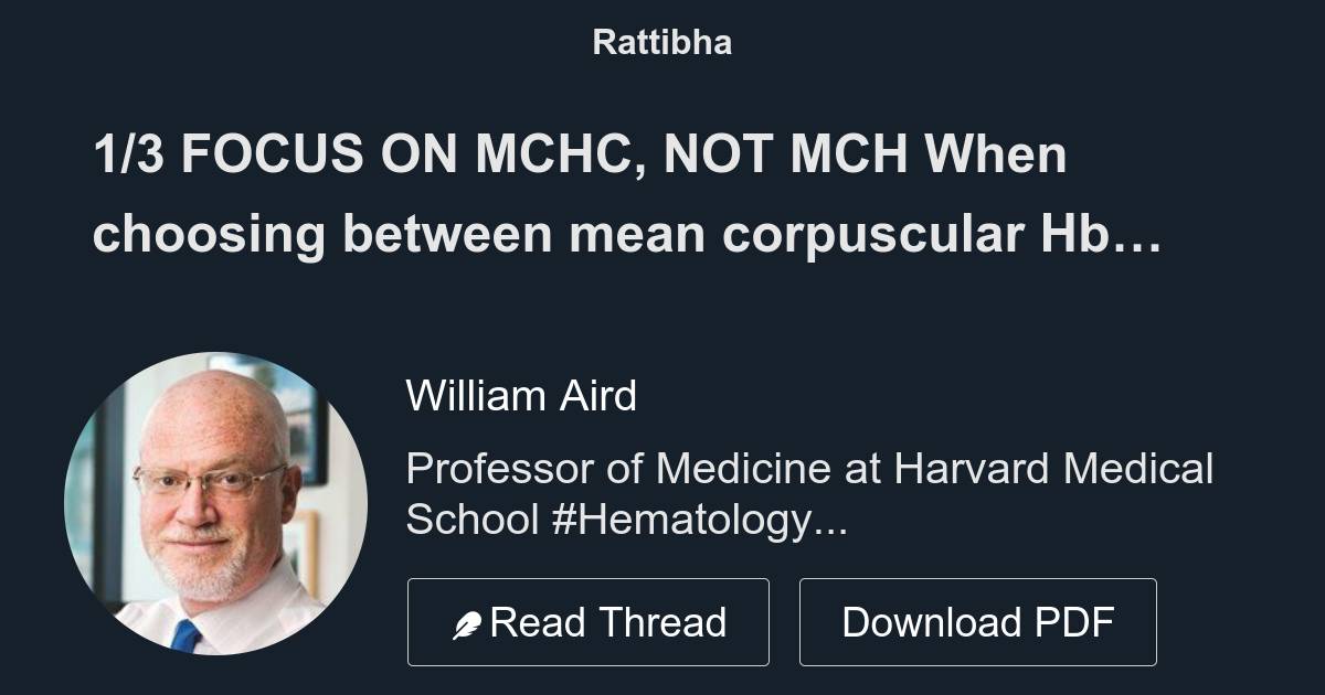 1 3 FOCUS ON MCHC NOT MCH When Choosing Between Mean Corpuscular Hb 1-3-focus-on-mchc-not-mch-when-choosing-between-mean-corpuscular-hb