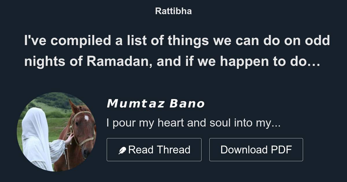 odd nights of ramadan this year