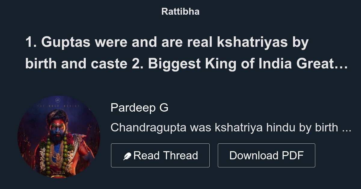 1. Guptas Were And Are Real Kshatriyas By Birth And Caste 2. Biggest ...