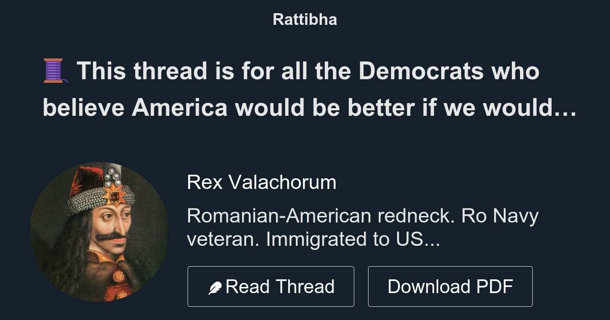  this thread is for all the democrats who believe america would be