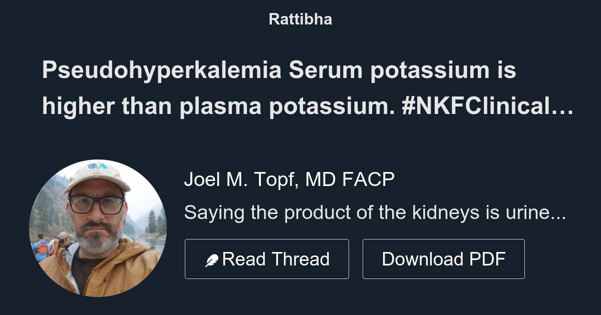 Potassium Level Higher Than Normal