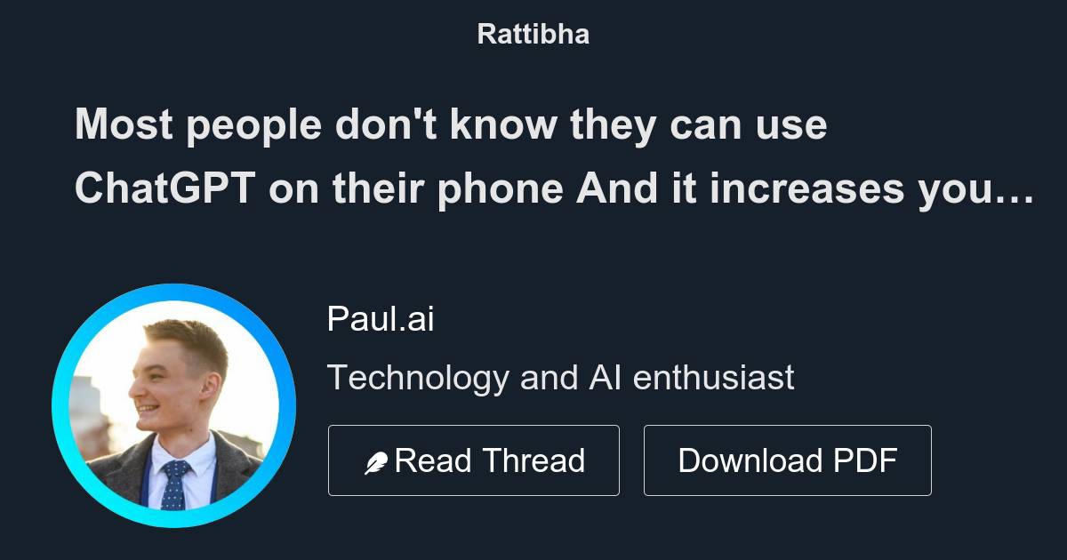 Most people don t know they can use chatgpt on their phone and it