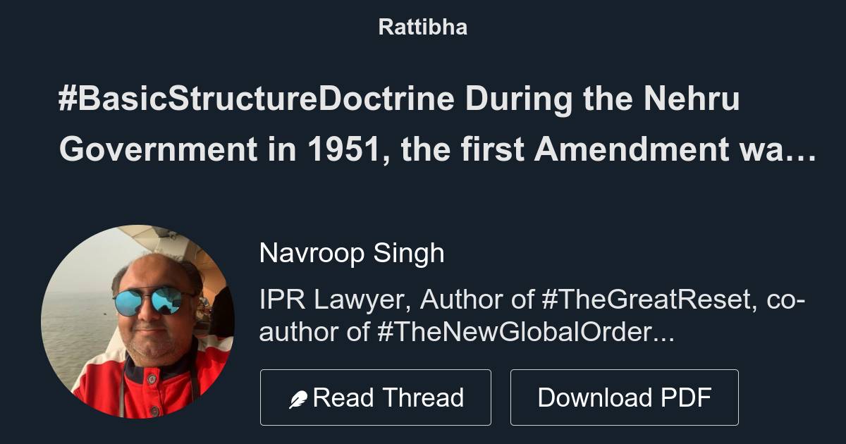 basicstructuredoctrine-during-the-nehru-government-in-1951-the-first