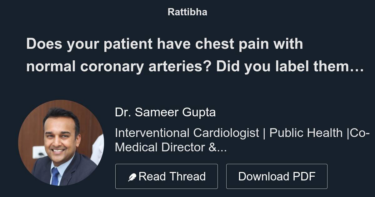 Does Your Patient Have Chest Pain With Normal Coronary Arteries Did does-your-patient-have-chest-pain-with-normal-coronary-arteries-did