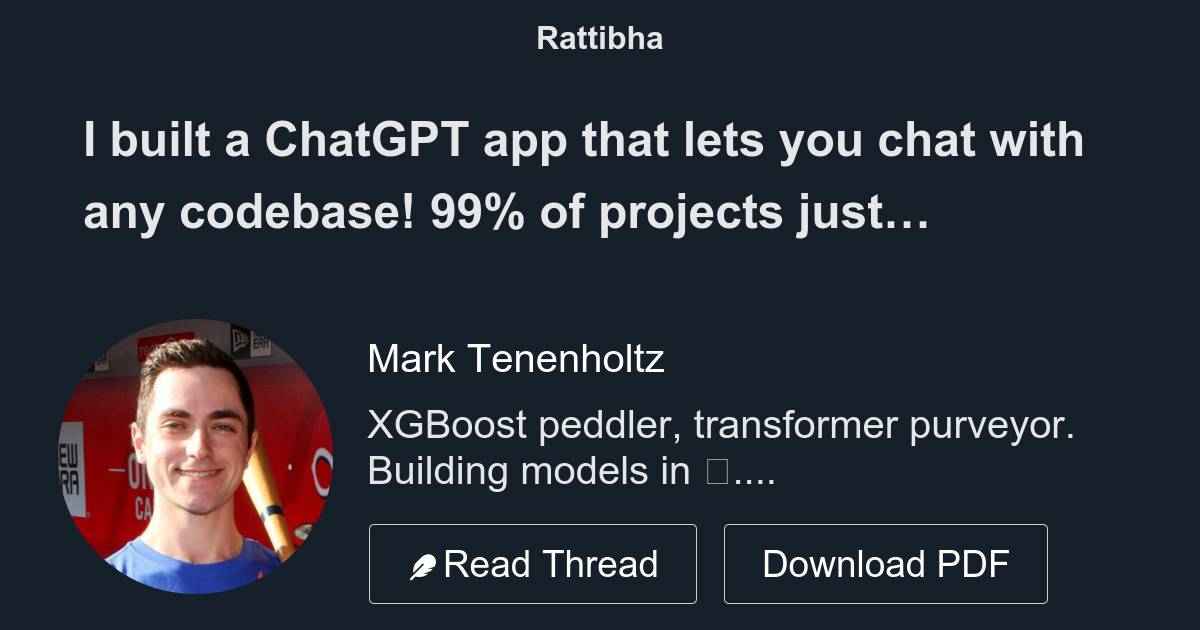 I built a ChatGPT app that lets you chat with any codebase! 99% of ...