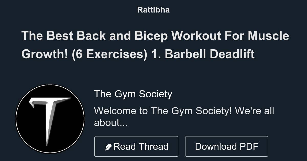 The Best Back and Bicep Workout For Muscle Growth! (6 Exercises