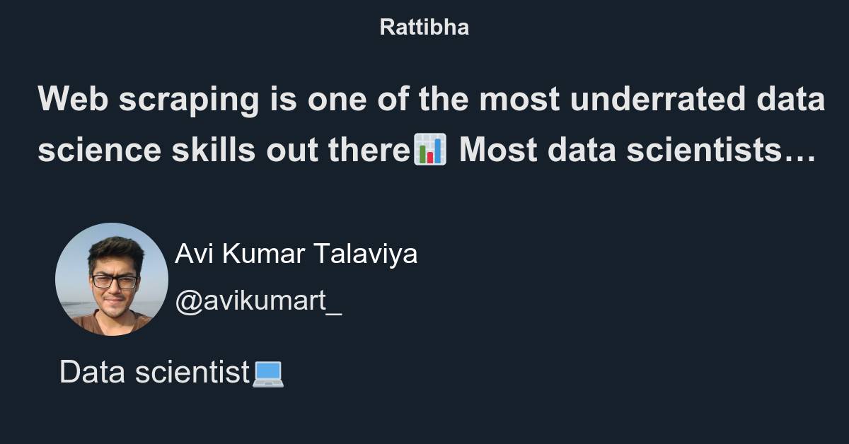 Web Scraping Is One Of The Most Underrated Data Science Skills Out ...