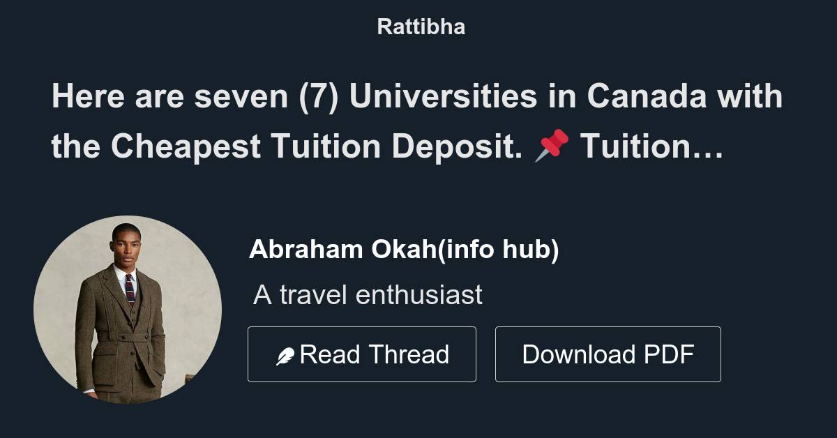 Here Are Seven 7 Universities In Canada With The Cheapest Tuition here-are-seven-7-universities-in-canada-with-the-cheapest-tuition