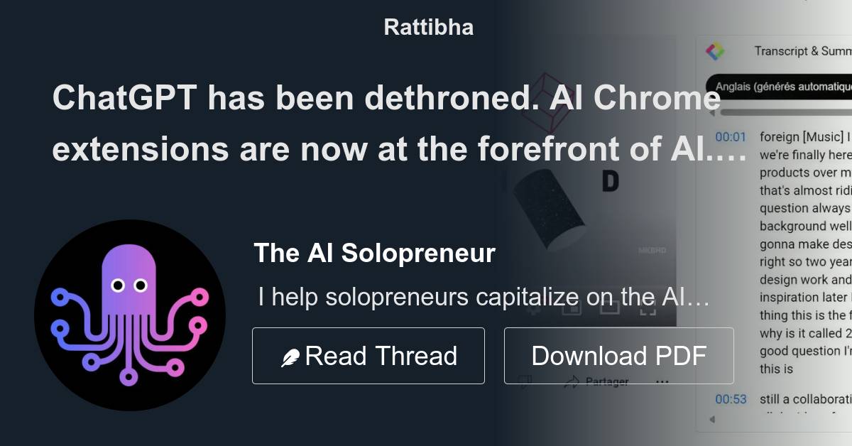 Chatgpt has been dethroned ai chrome extensions are now at the