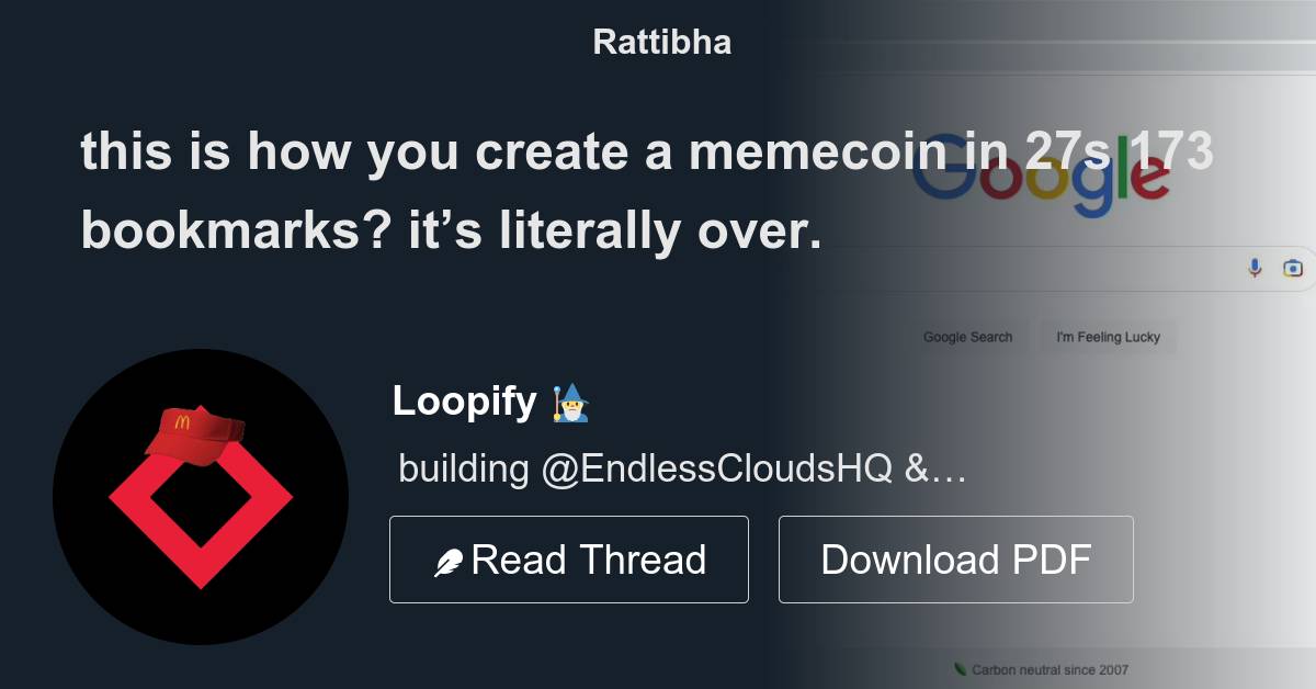 this is how you create a memecoin in 27s - Thread from Loopify 🧙‍♂️ ...