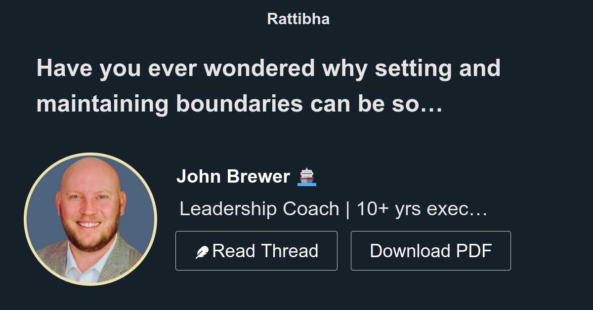 Have you ever wondered why setting and maintaining boundaries can be so