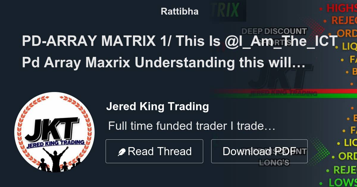 PD-ARRAY MATRIX 1/ This Is @I_Am_The_ICT Pd Array Maxrix Understanding ...