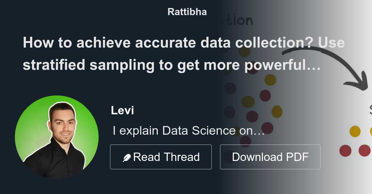 How to achieve accurate data collection use stratified sampling to get