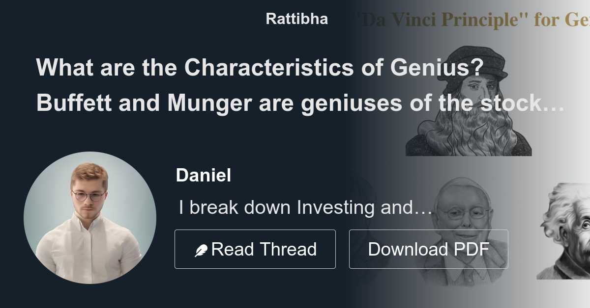 What are the characteristics of a genius?